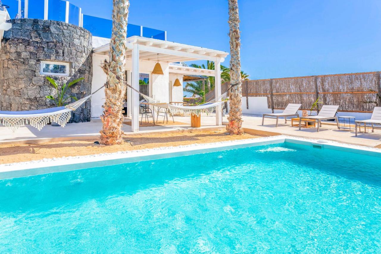 צ'ארקו דל פאלו Boutique Beach Villa By Lanzarote Retreats - Private Pool - 1 Min Walk To Sea Pool מראה חיצוני תמונה